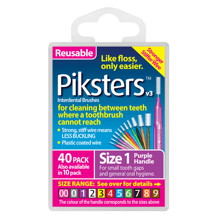 Piksters Interdental 40 Pack, Sizes 000-7