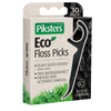 Piksters Eco Charcoal Floss Picks - 30 PK