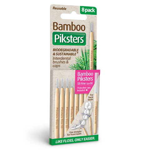 Bamboo Piksters Interdental 8 Pack Sizes 00-6