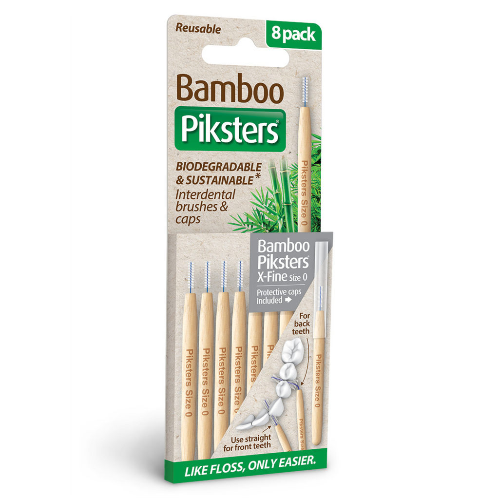 Bamboo Piksters Interdental 8 Pack Sizes 00-6