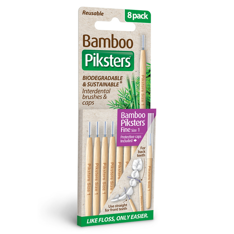 Bamboo Piksters Interdental 8 Pack Sizes 00-6