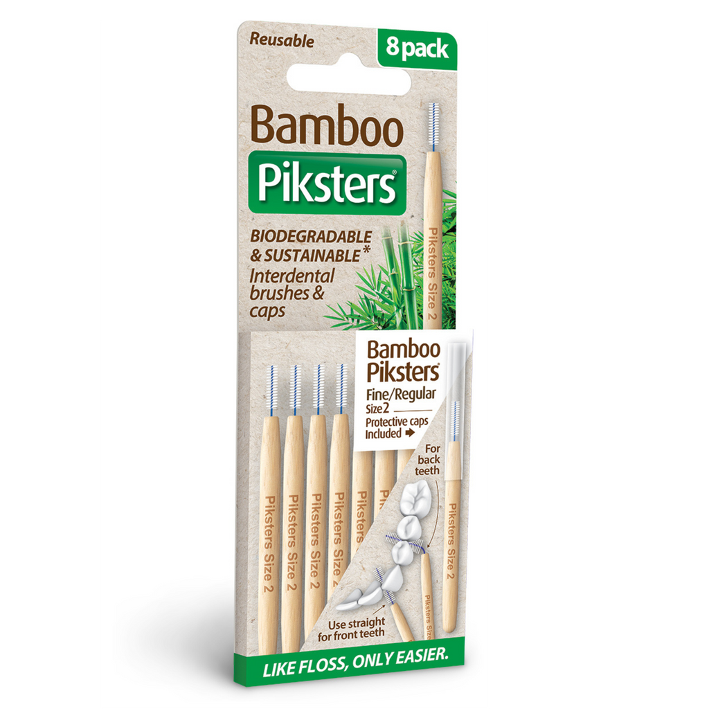 Bamboo Piksters Interdental 8 Pack Sizes 00-6