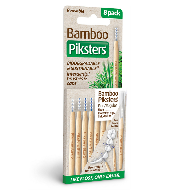 Bamboo Piksters Interdental 8 Pack Sizes 00-6