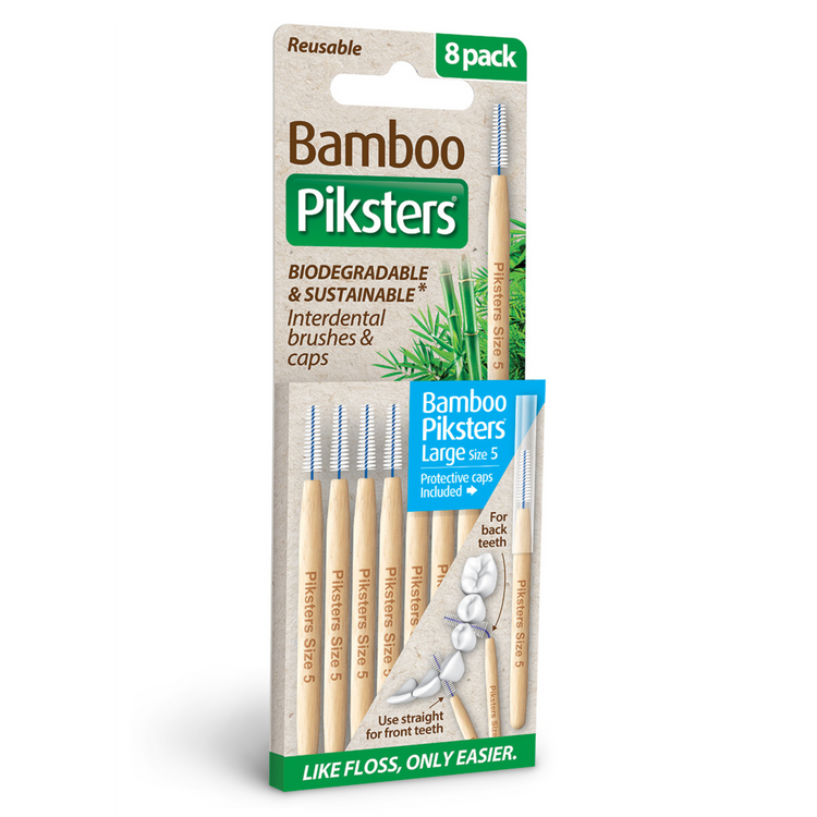 Bamboo Piksters Interdental 8 Pack Sizes 00-6