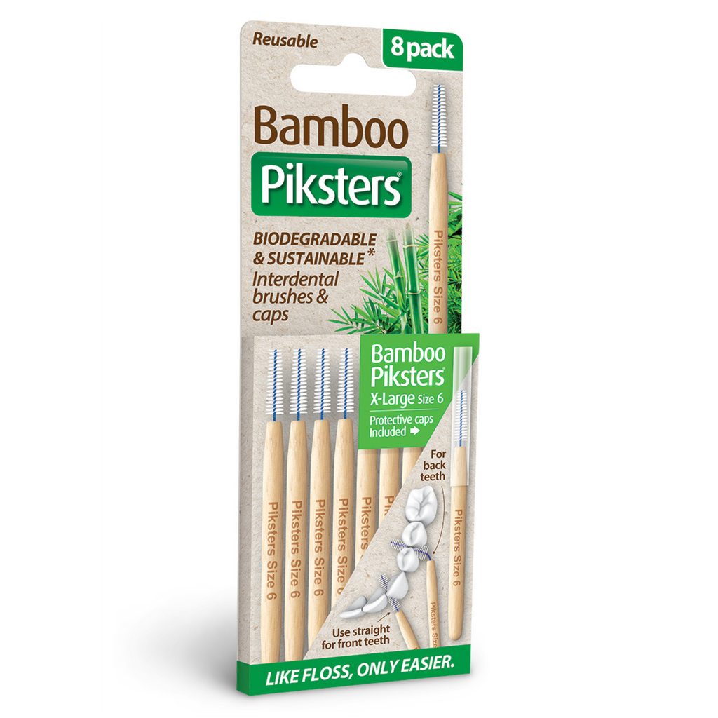 Bamboo Piksters Interdental 8 Pack Sizes 00-6