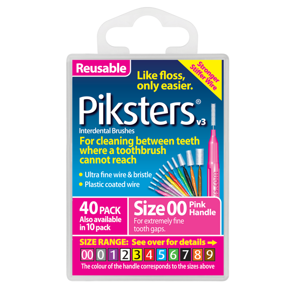 Piksters Interdental 40 Pack, Sizes 00-7