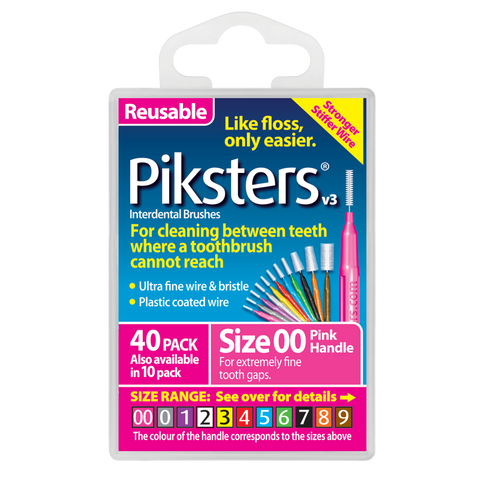 Piksters Interdental 40 Pack, Sizes 00-7
