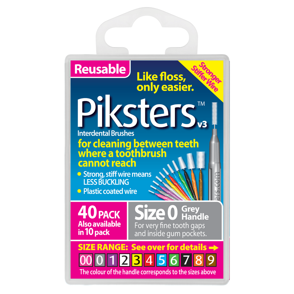 Piksters Interdental 40 Pack, Sizes 00-7