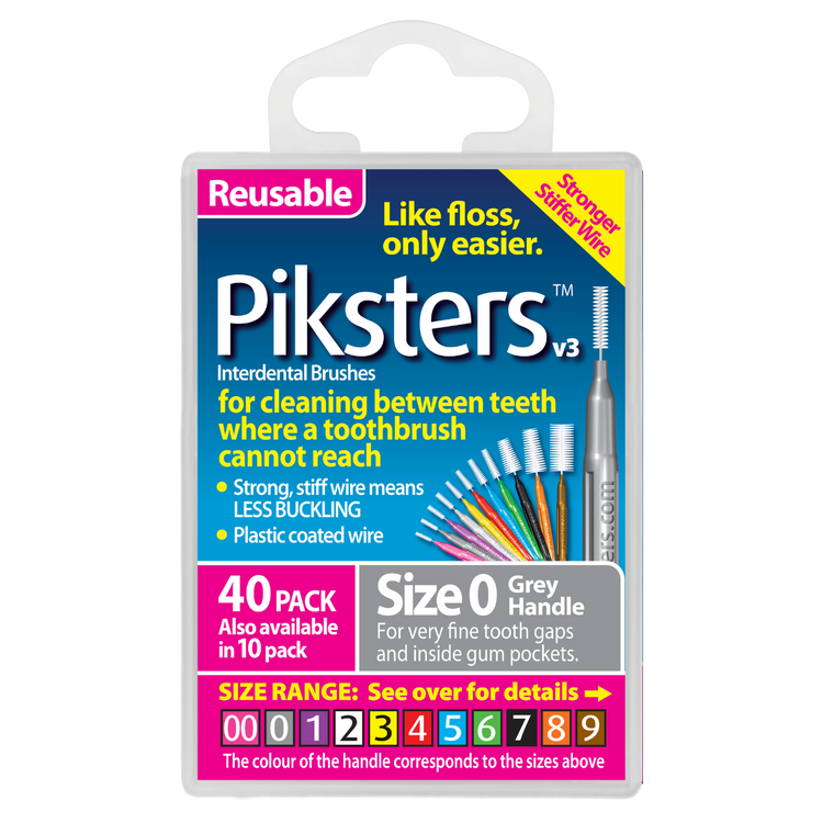 Piksters Interdental 40 Pack, Sizes 00-7