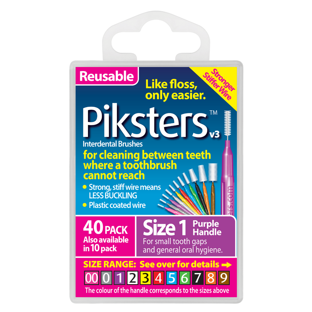 Piksters Interdental 40 Pack, Sizes 00-7