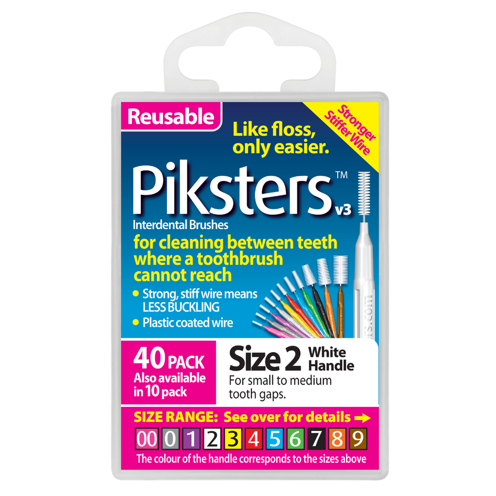 Piksters Interdental 40 Pack, Sizes 00-7