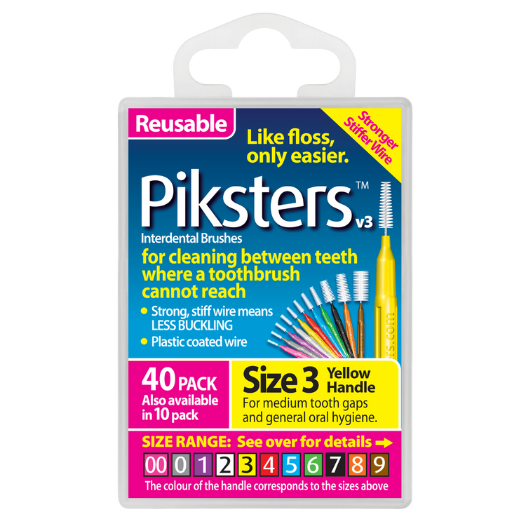 Piksters Interdental 40 Pack, Sizes 00-7