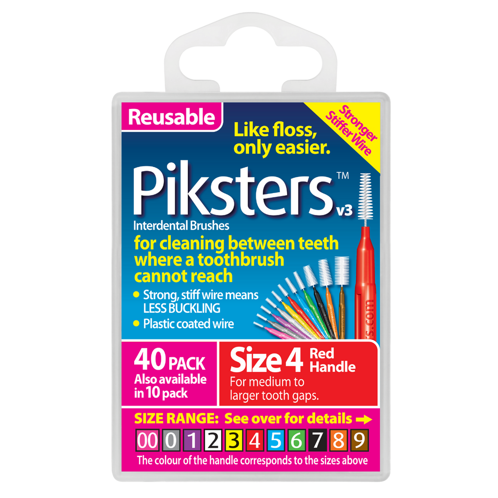 Piksters Interdental 40 Pack, Sizes 00-7