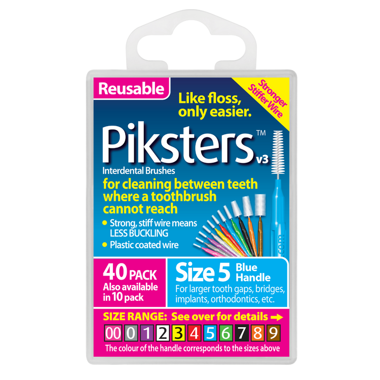 Piksters Interdental 40 Pack, Sizes 00-7