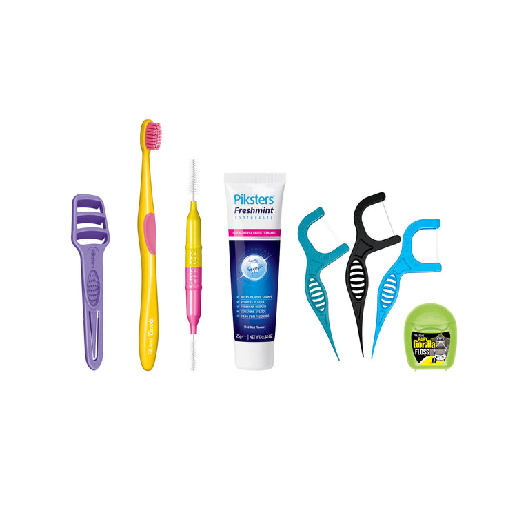 Piksters On The Go Essentials Oral Care Kit