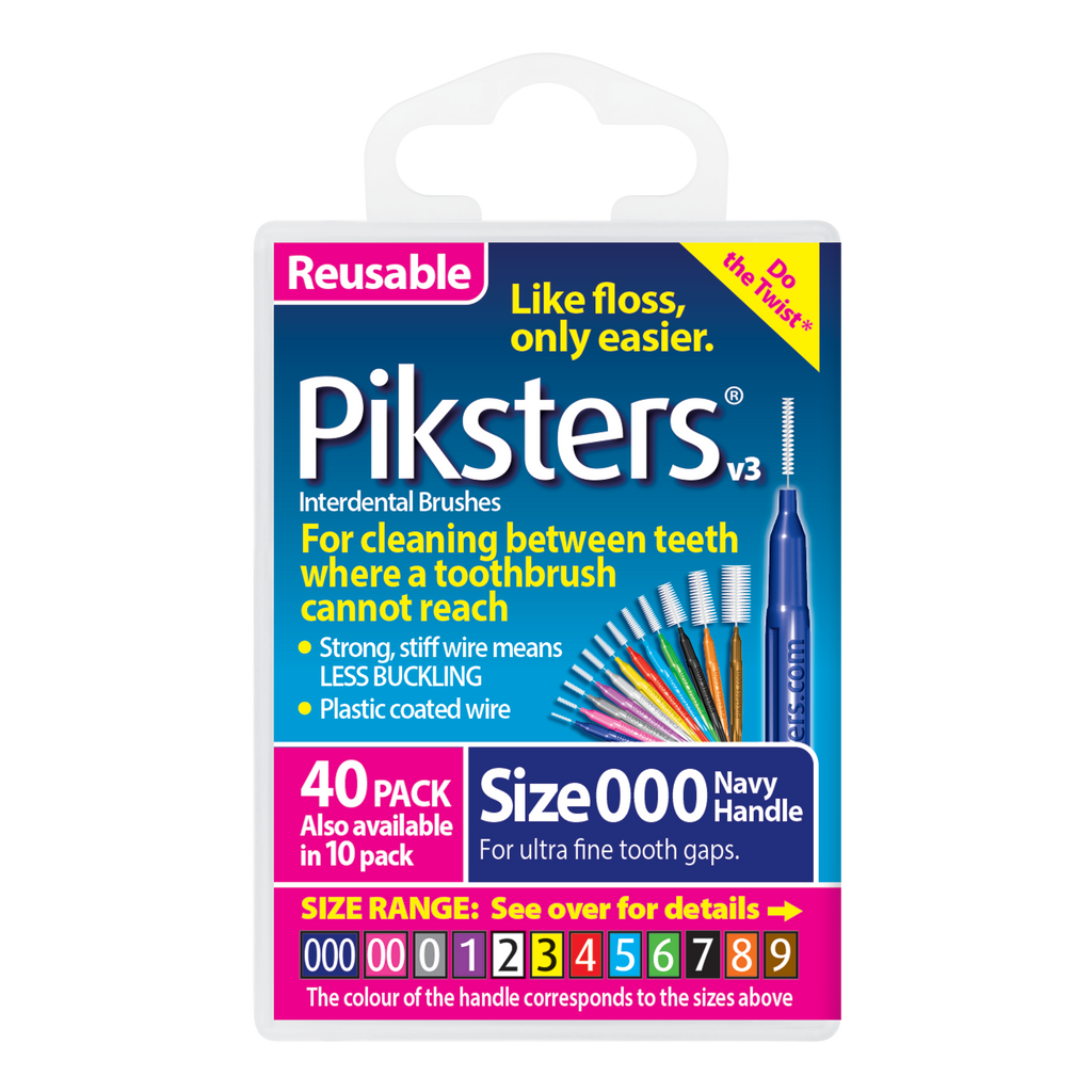 Piksters Interdental 40 Pack, Sizes 000-7