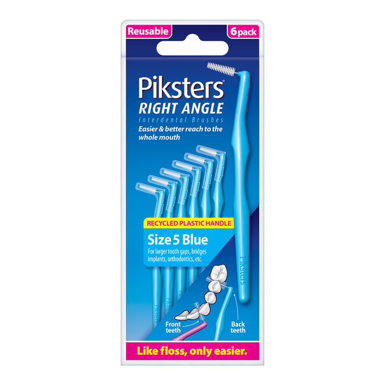 Piksters Right Angle Interdental Brushes (6 Pack)
