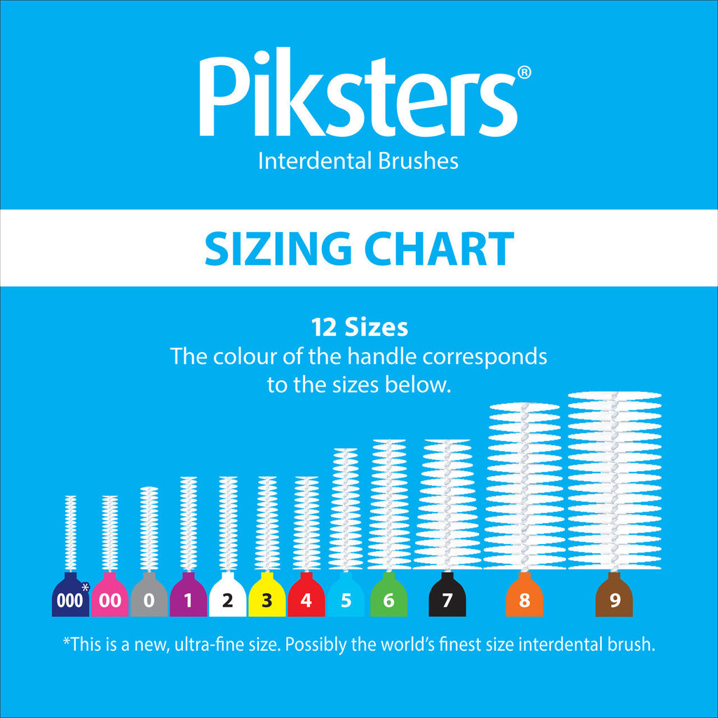 Piksters Interdental Brushes Variety 9 Pack