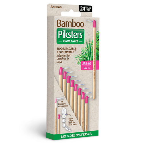 Bamboo Piksters Interdental - Right Angle 24 Pack