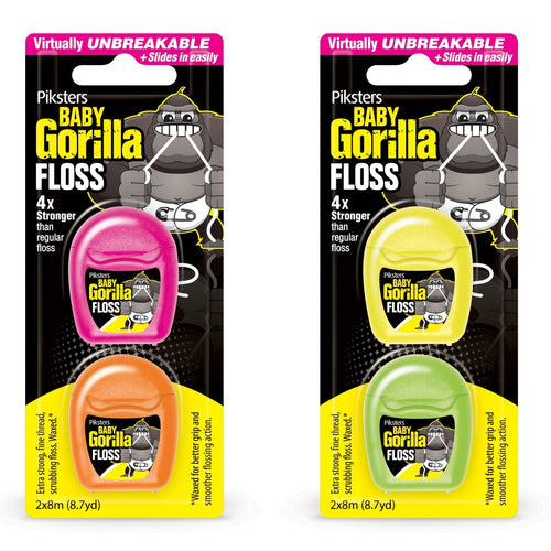 Piksters Baby Gorilla Floss - Twin Pack